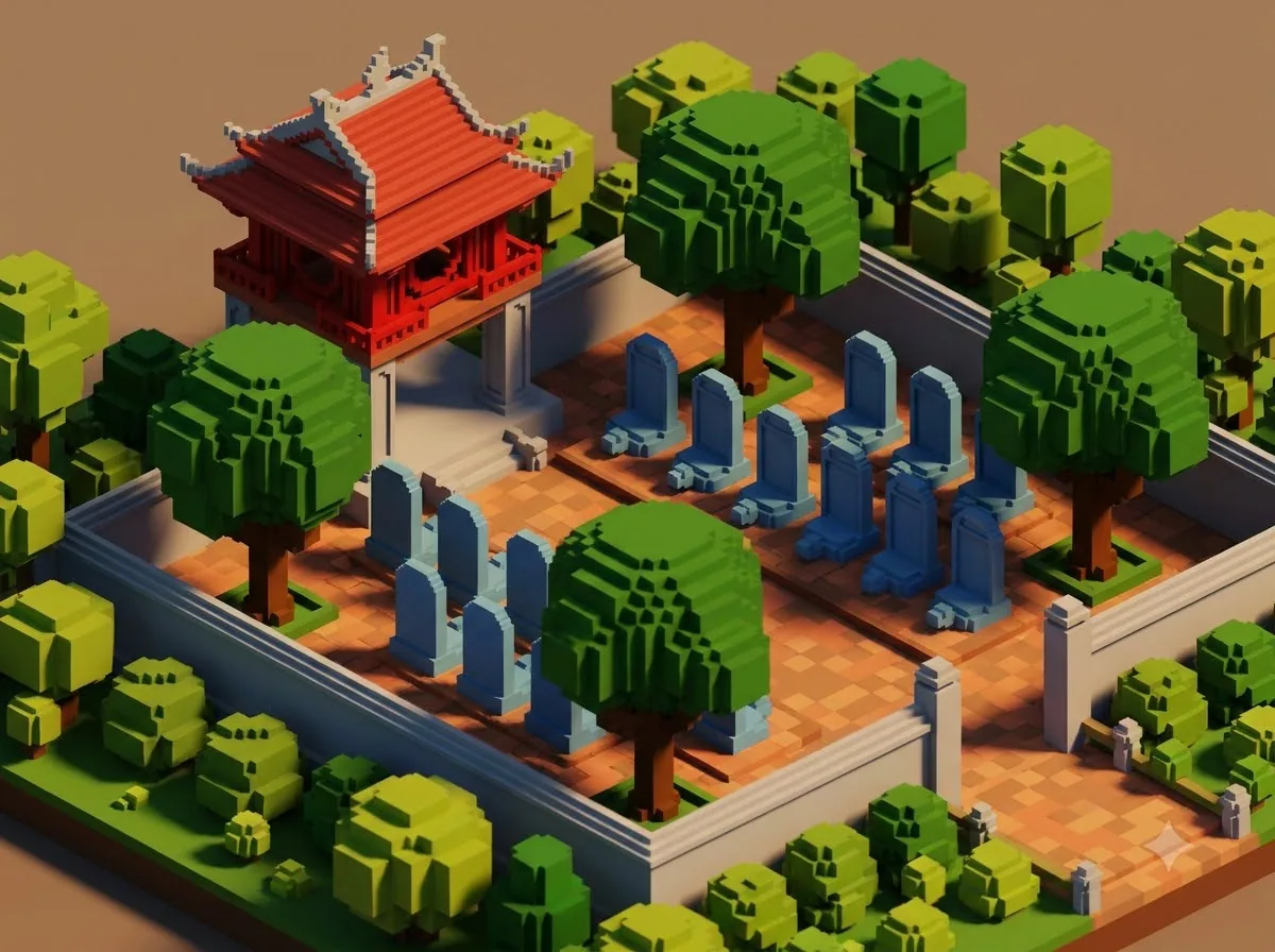 3D Voxel Art: kết quả tạo bởi Gemini.