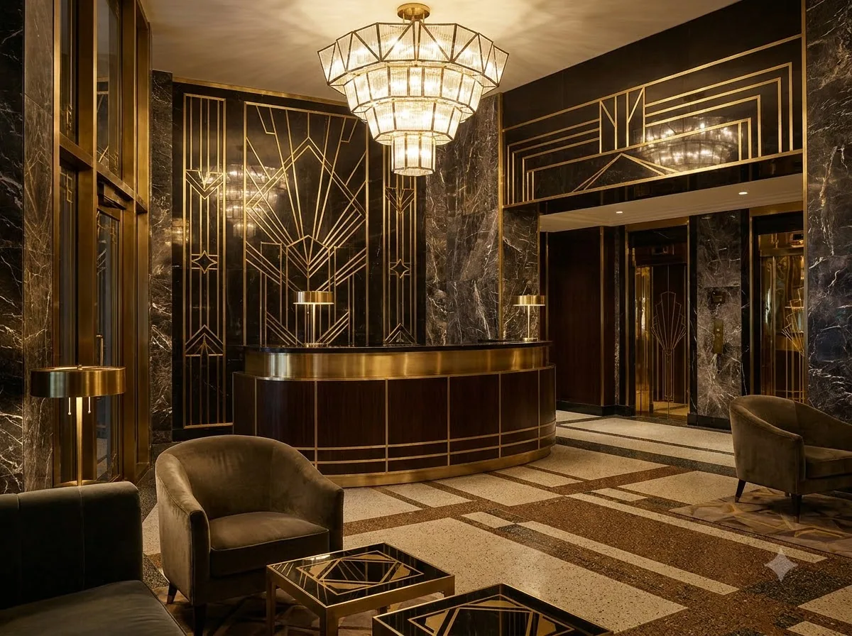 Art Deco Revival: kết quả tạo bởi Gemini.