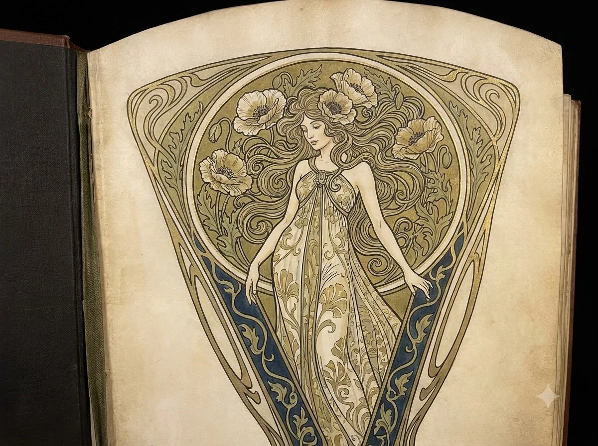 Art Nouveau: kết quả tạo bởi Gemini.