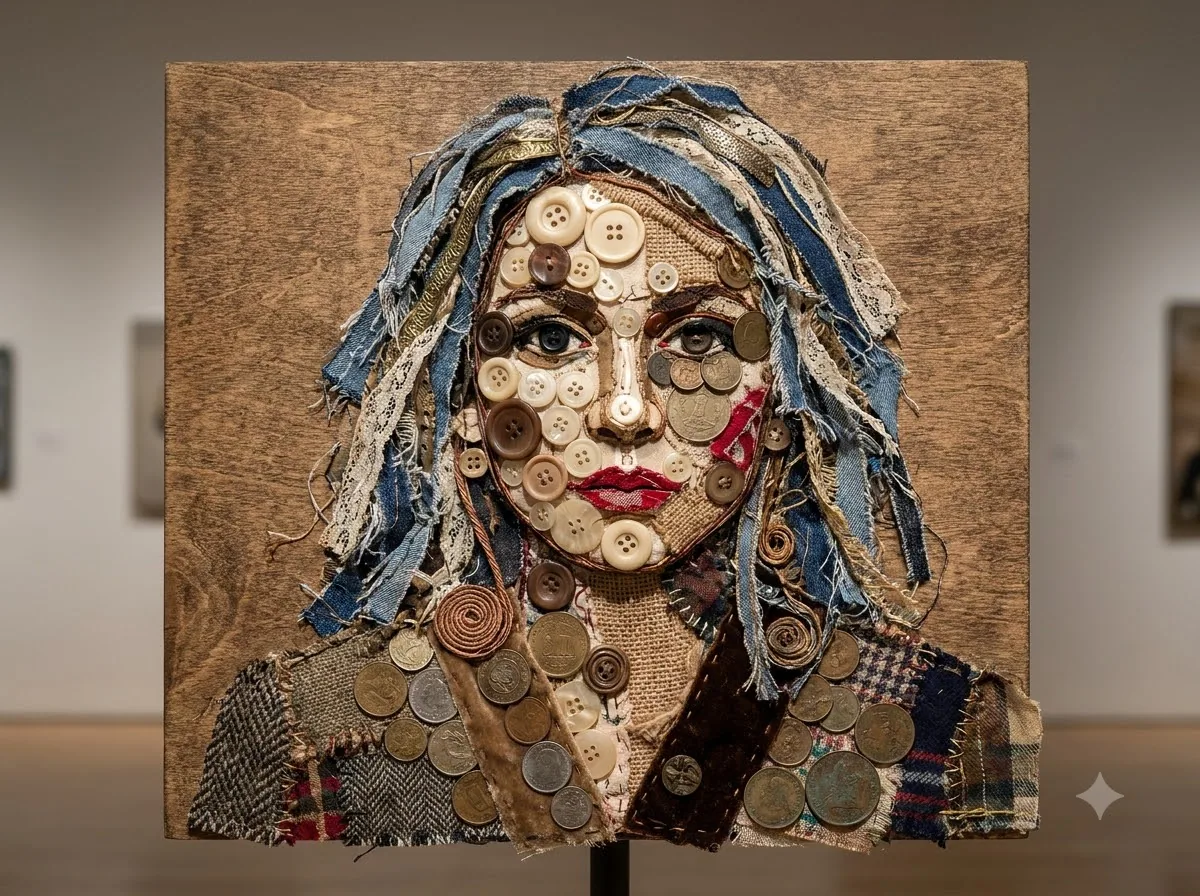 Assemblage Art: kết quả tạo bởi Gemini.