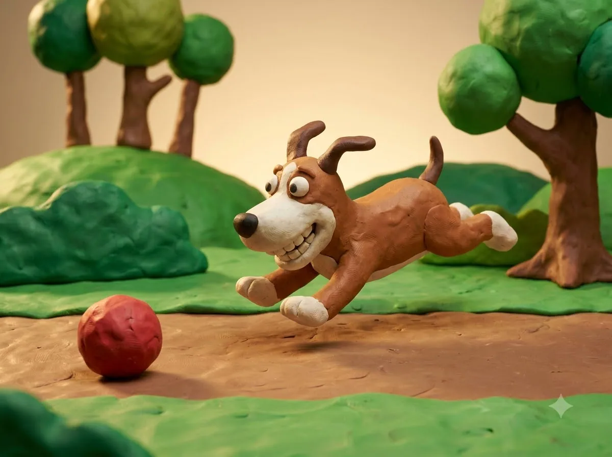 Claymation: kết quả tạo bởi Gemini.