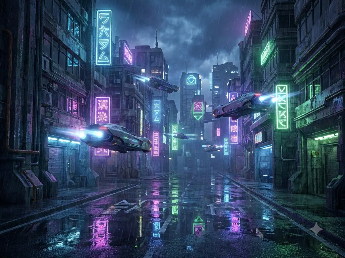 Cyberpunk: kết quả tạo bởi Gemini.