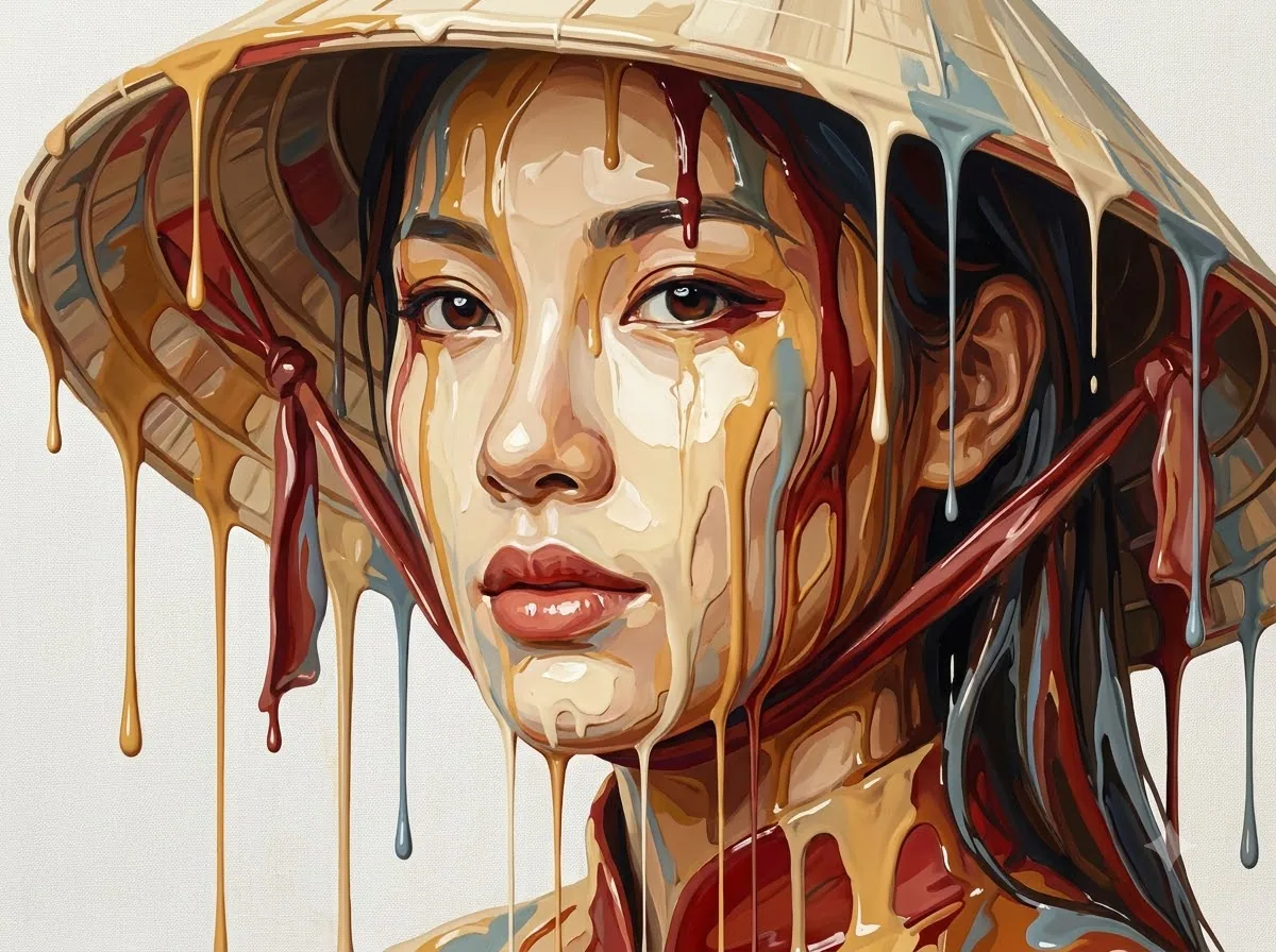 Dripping Paint: kết quả tạo bởi Gemini.