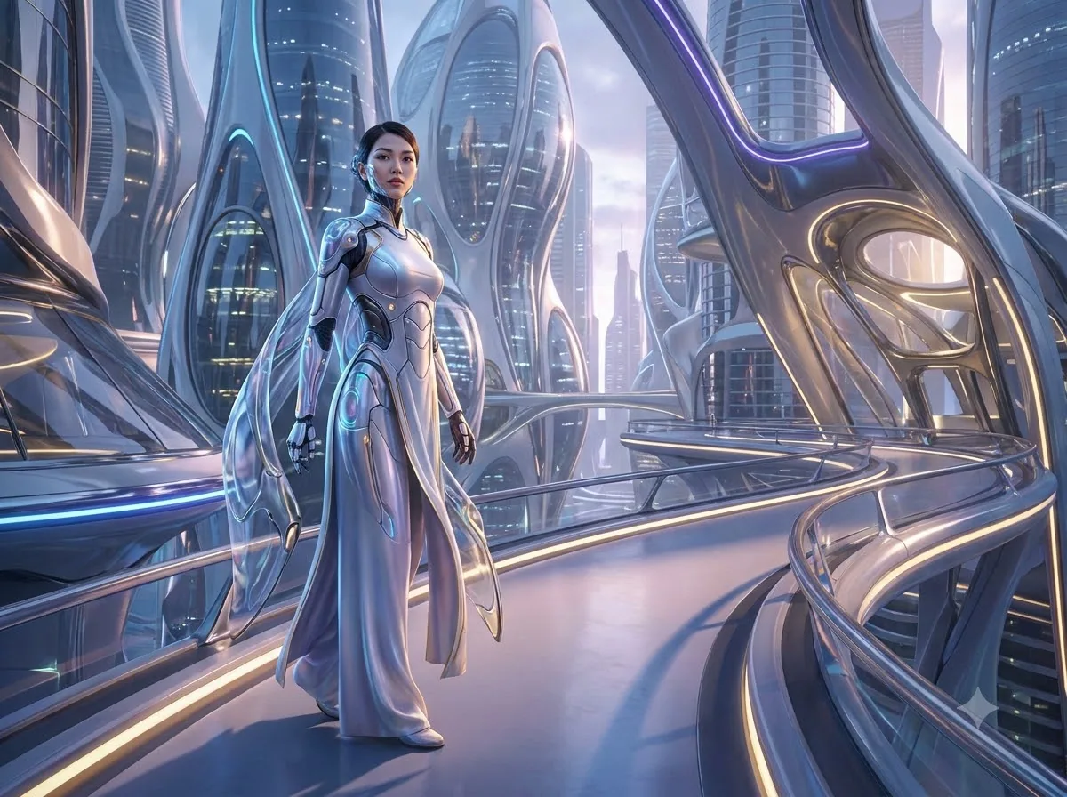 Neo-Futurism: kết quả tạo bởi Gemini.