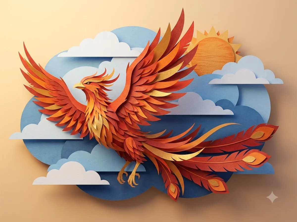 Paper Sculpture: kết quả tạo bởi Gemini.