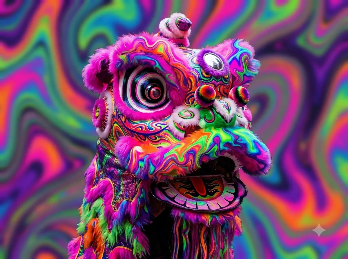 Psychedelic: kết quả tạo bởi Gemini.