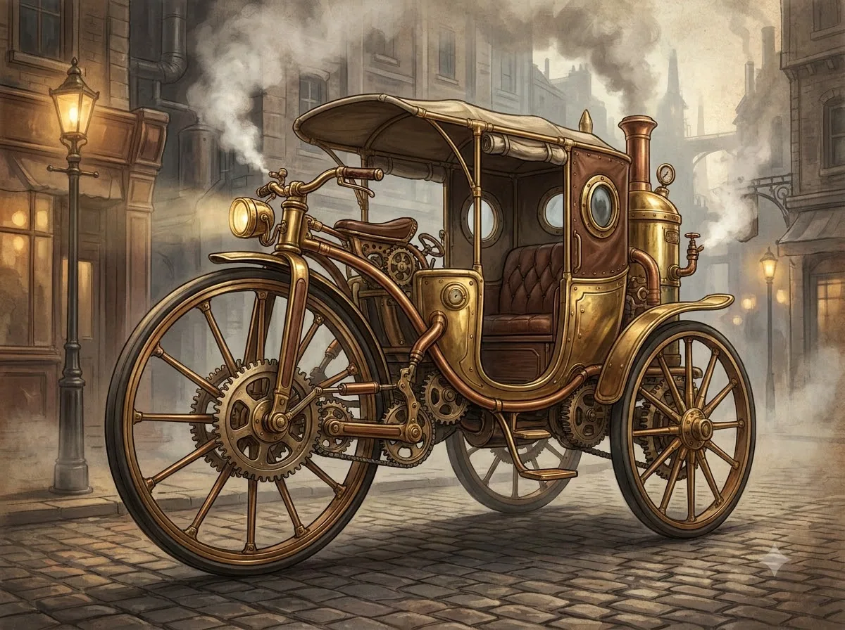 Steampunk: kết quả tạo bởi Gemini.
